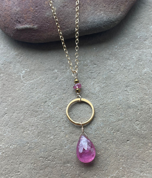 Desert Sunset Circle Necklace
