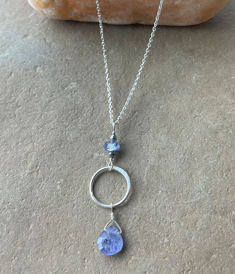 Tanzanite Circle Necklace