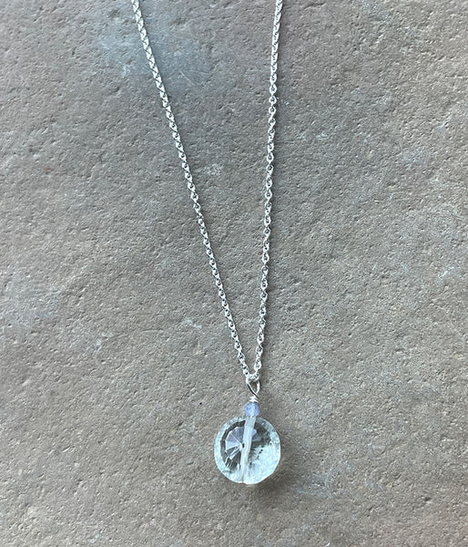 Brilliant Green Amethyst Necklace