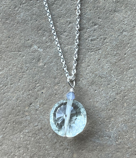 Brilliant Green Amethyst Necklace