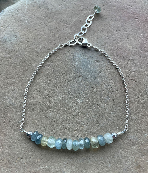 Shifting Perspective Aquamarine Bracelet