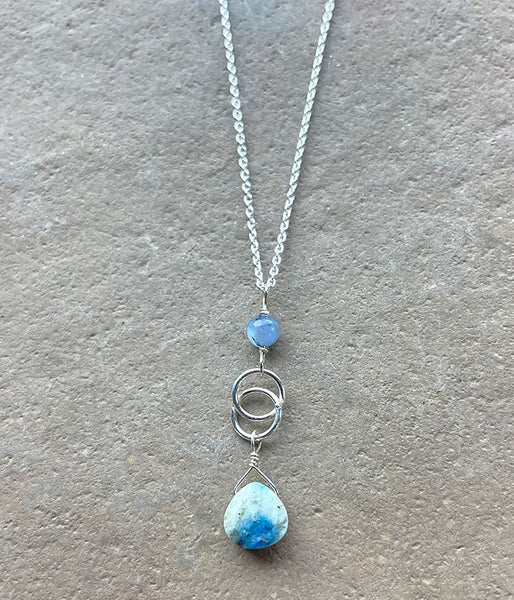 K2 Jasper Infinity Necklace