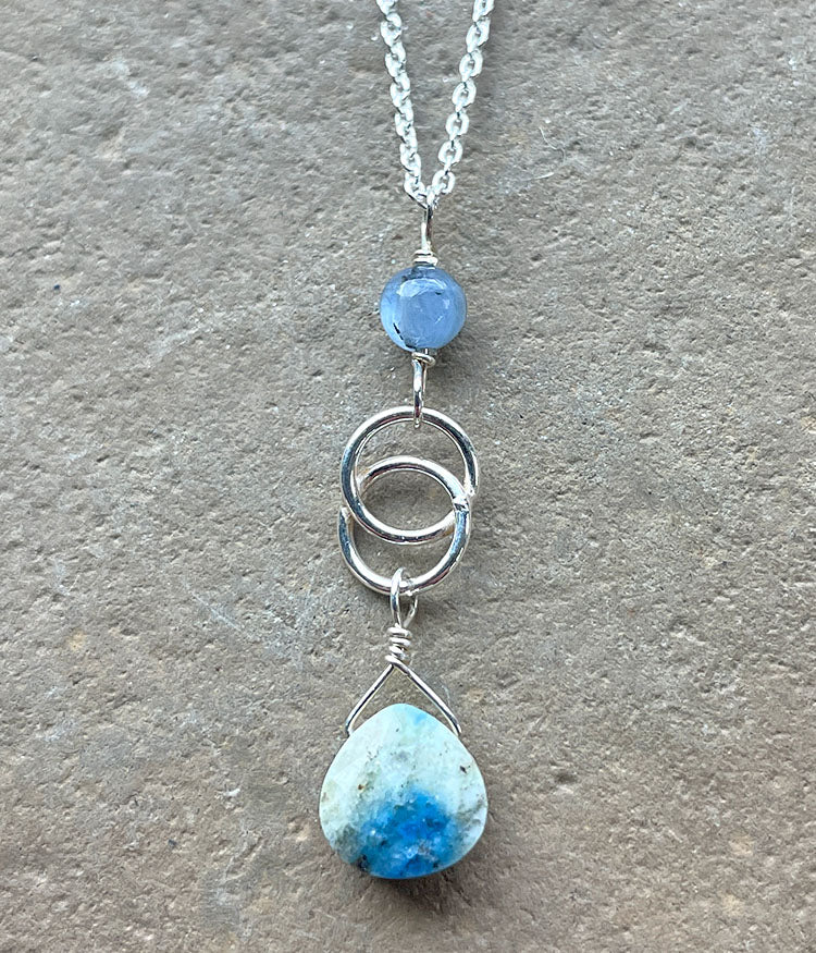 K2 Jasper Infinity Necklace