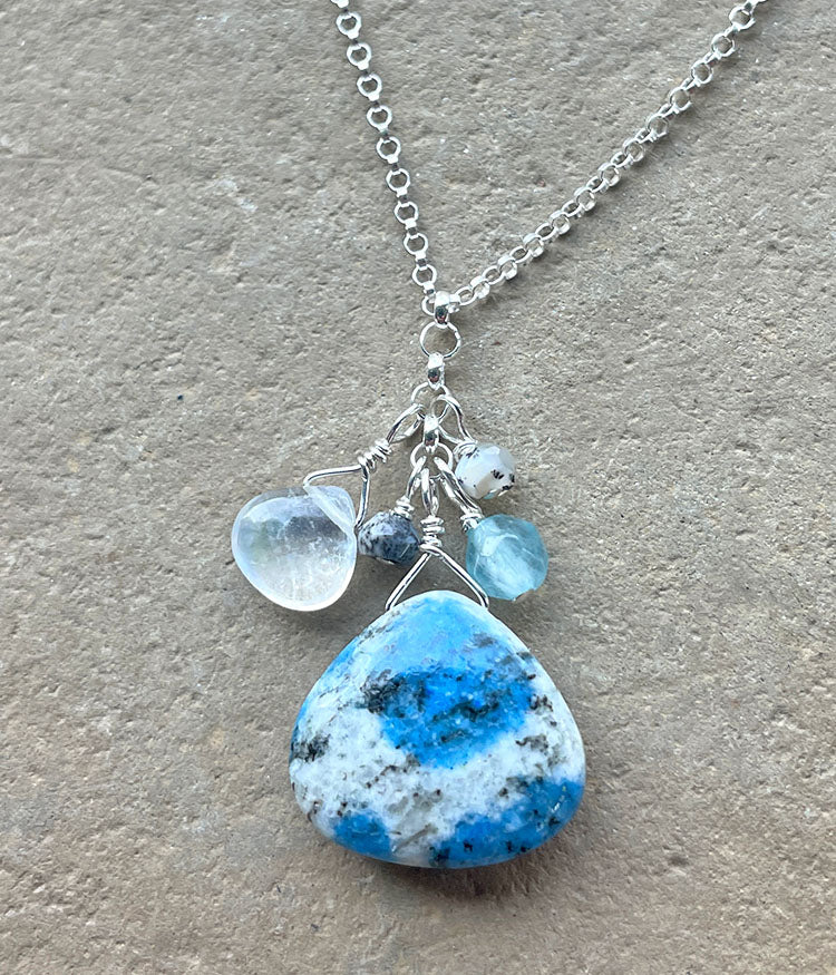 K2 Jasper Cluster Necklace