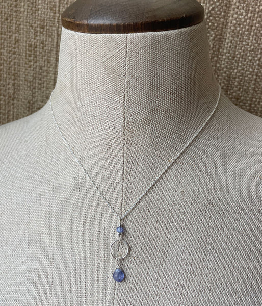Tanzanite Circle Necklace