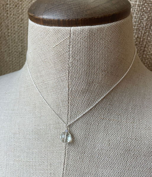 Brilliant Green Amethyst Necklace