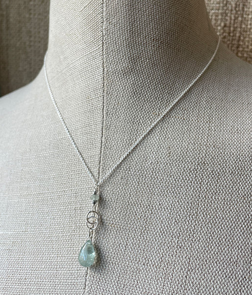 Aquamarine Infinity Necklace