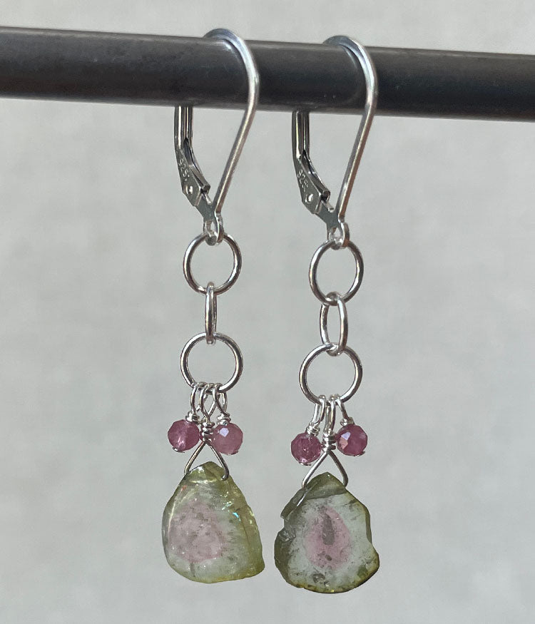 Pastel Tourmaline Drop Earrings