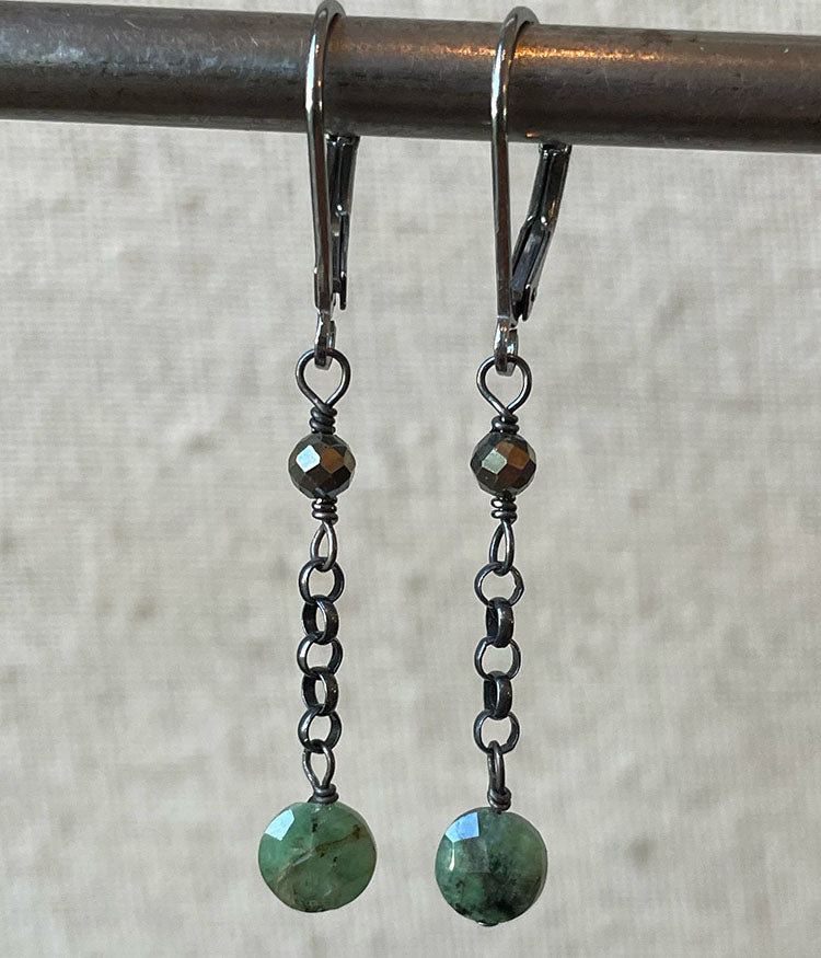 Chrysoprase Swing Earrings