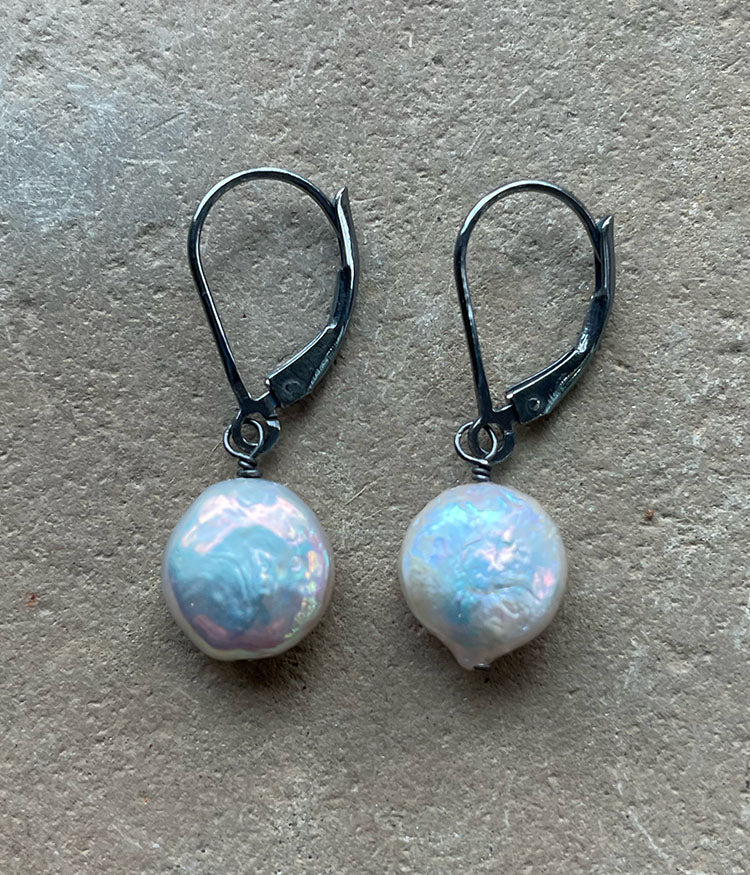 Supermoon Pearl Earrings