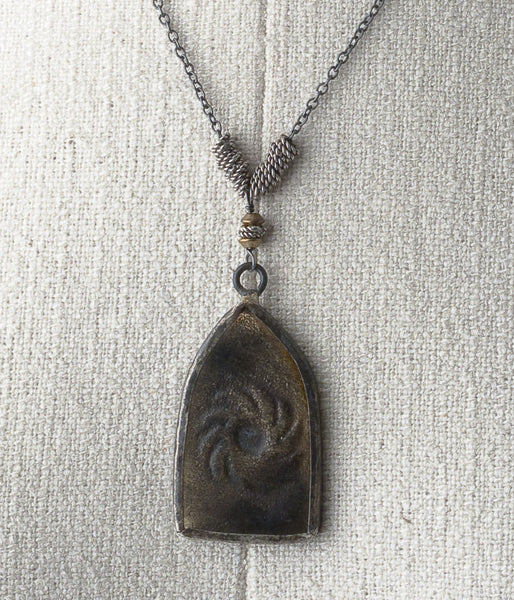 Temple Shaped Buddha Necklace