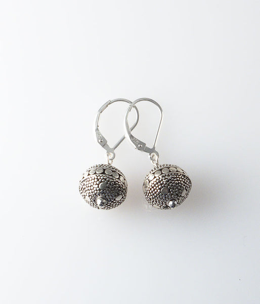 Granulated Sterling Earrings